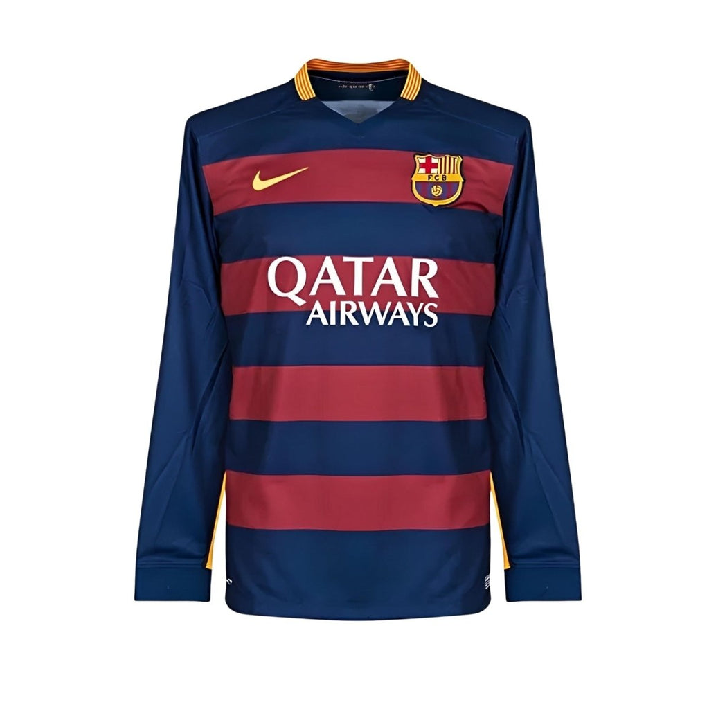Barcelona Home 15/16 Football jersey - Barcelona Principal 15/16 - Manga Comprida