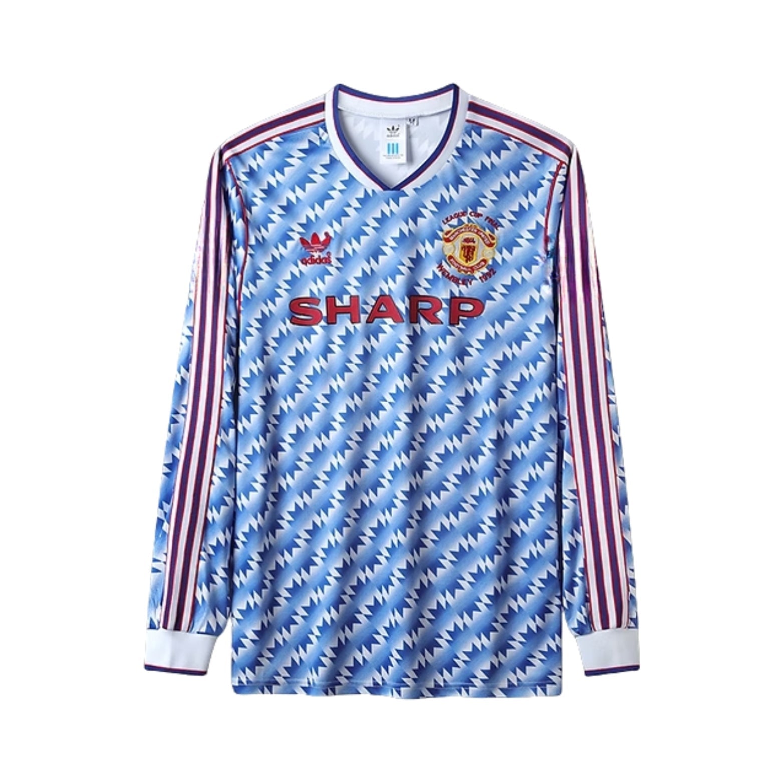 Manchester united Away 91/92 Football jersey - Manchester United Extérieur 91/92 - Manches Longues
