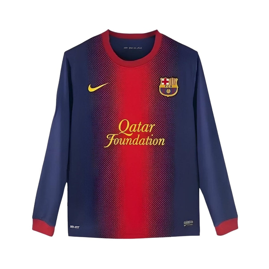 Barcelona Home 12/13 Football jersey - Barcelona Principal 12/13 - Manga Comprida