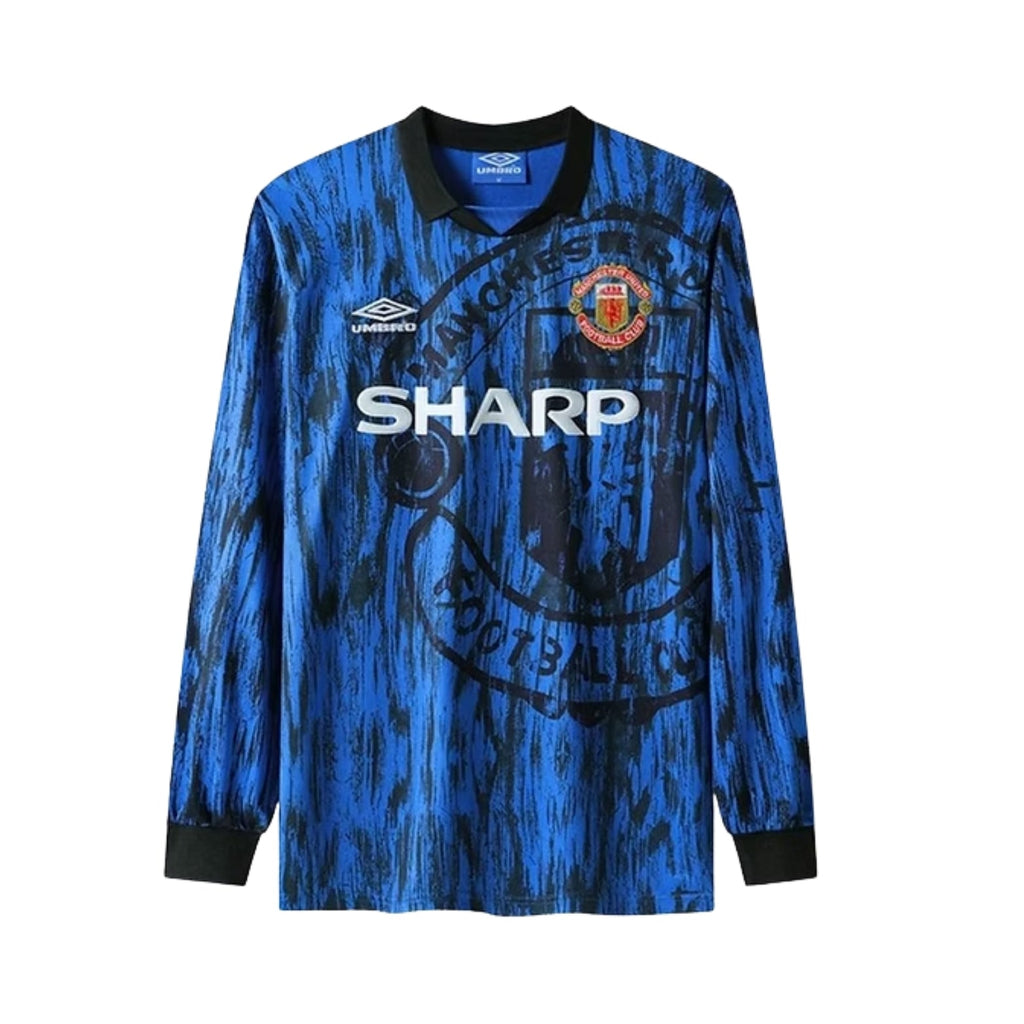 Manchester united Away 92/93 Football jersey - Manchester United Extérieur 92/93 - Manches Longues