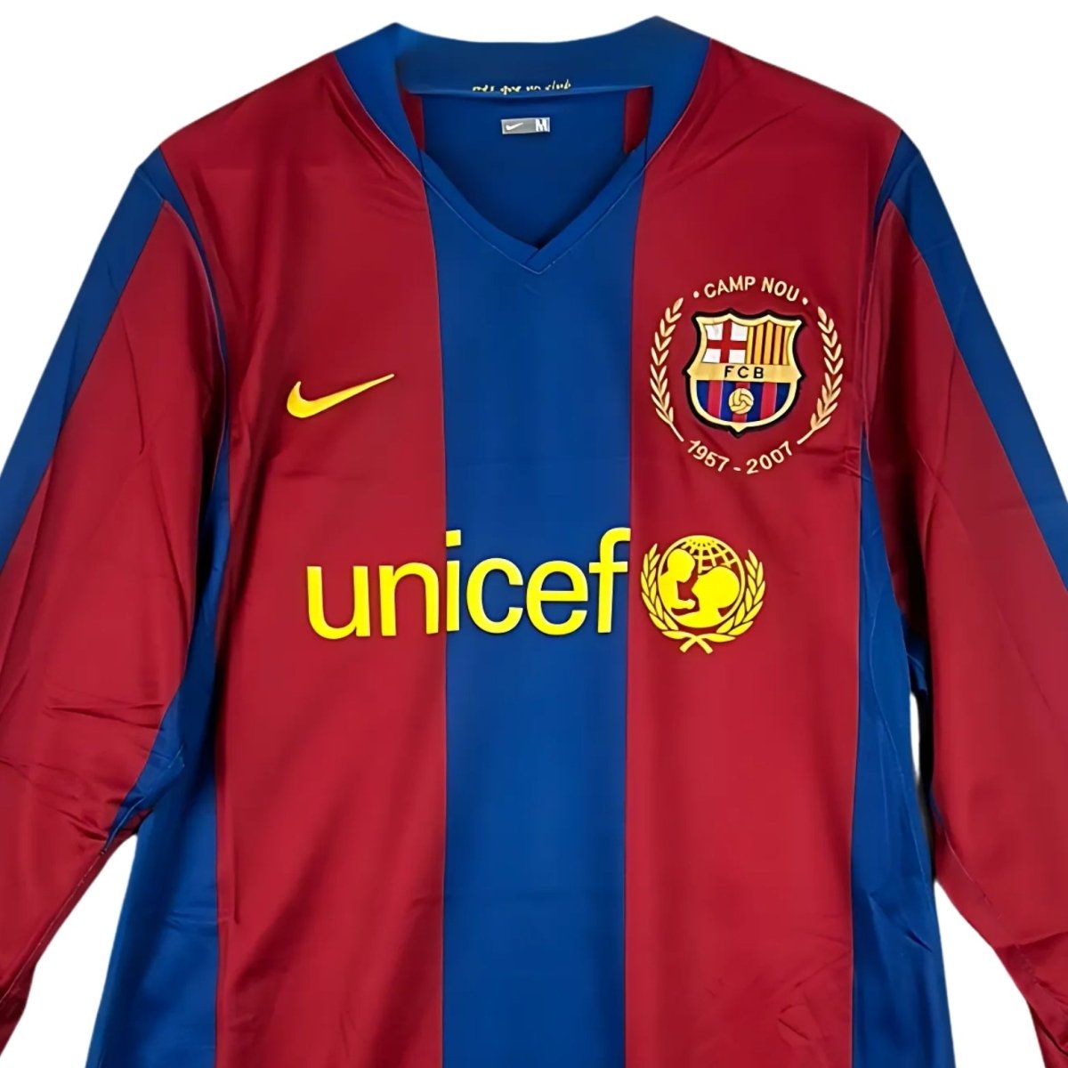 Barcelona Home 07/08 Football jersey - Barcelona Principal 07/08 - Manga Comprida