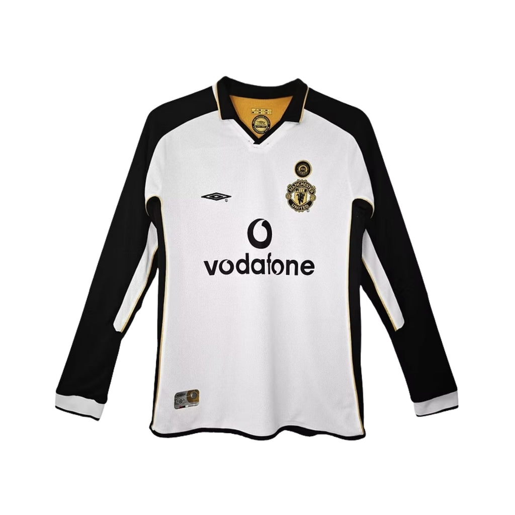 Manchester united Away 01/02 Football jersey - Manchester United Extérieur 01/02 - Manches Longues