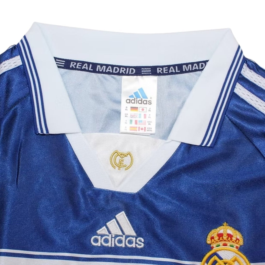 Real madrid Away 98/99 Football jersey - Real Madrid Alternativa 98/99 - Manga Comprida