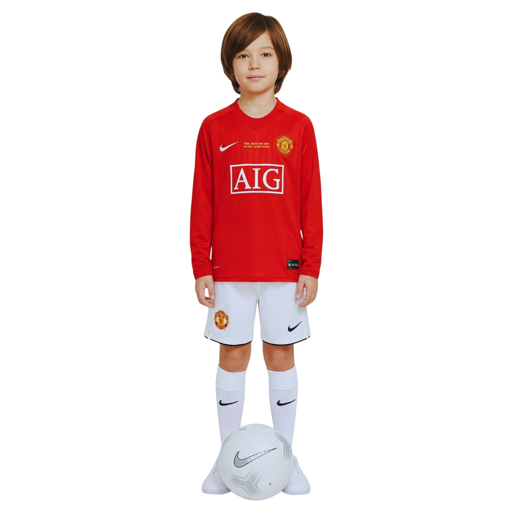 Manchester united Home 07/08 Football jersey - Kit - Manchester United Domicile 07/08 - Manches Longues - Finale de la Ligue de