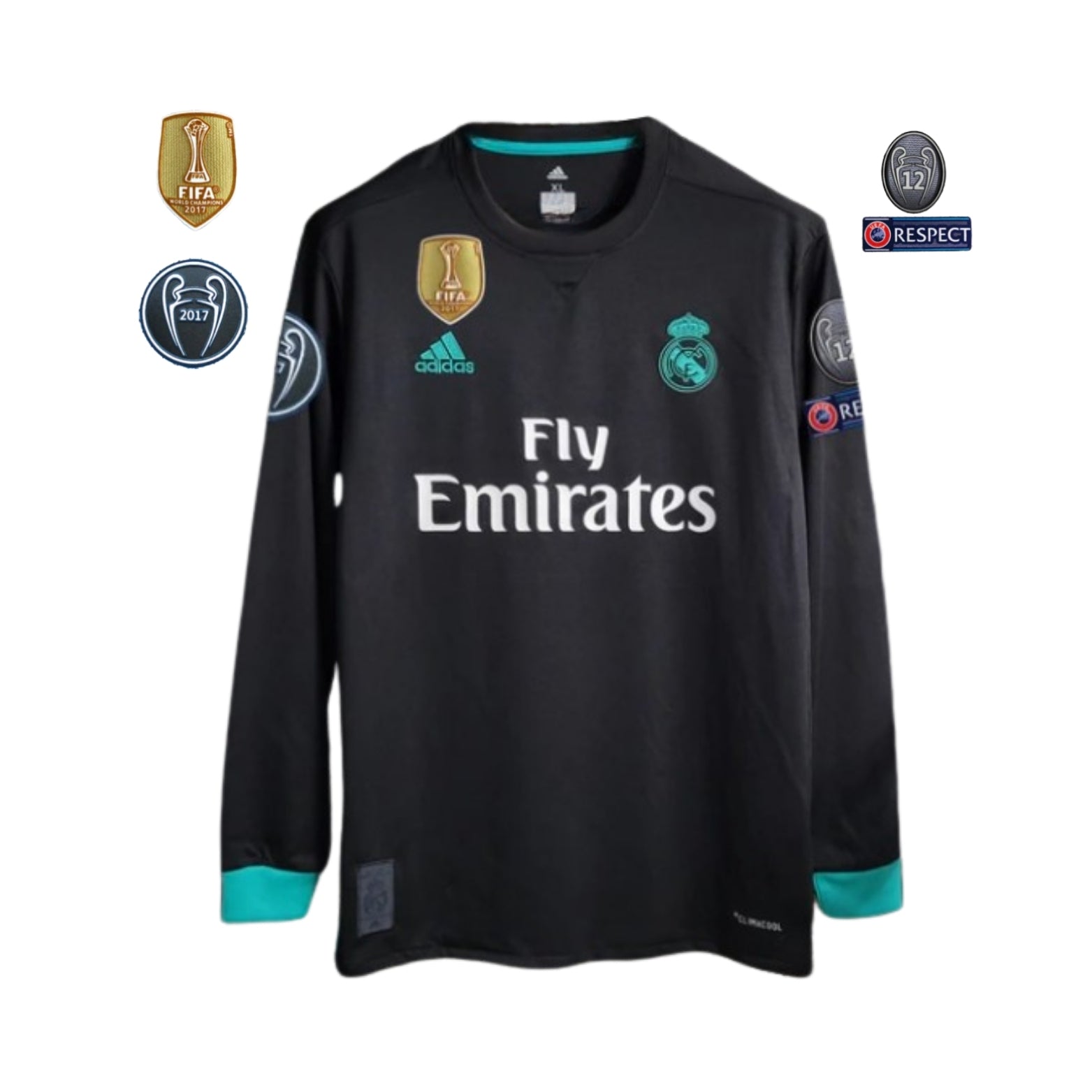 Real madrid Away 17/18 Football jersey - Real Madrid Alternativa 17/18 - Manga Comprida