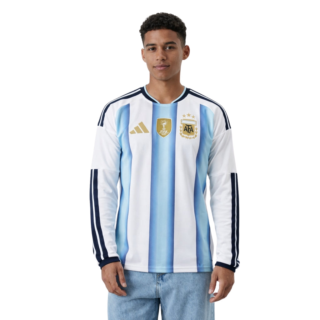 Argentina Home 26/27 Football jersey - Argentine Domicile 26/27 - Coupe du Monde 2026 - Manches Longues
