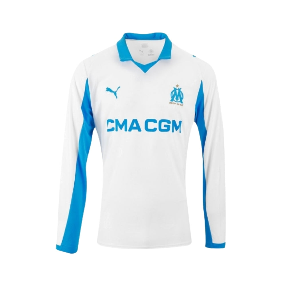 Marseille Home 25/26 Football jersey - Olympique de Marseille Domicile 25/26 - Manches Longues
