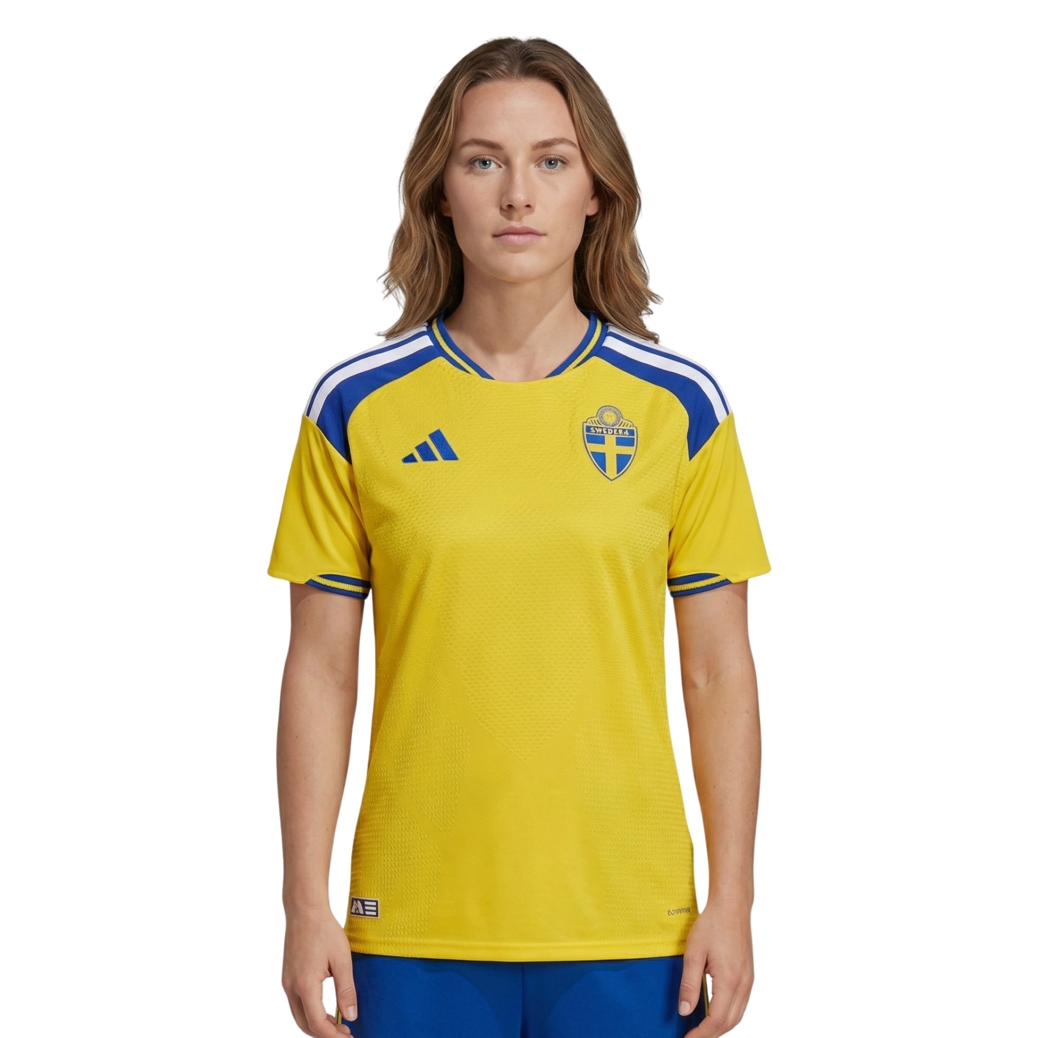 Sweden Home 26/27 Football jersey - Suède Domicile 26/27 - Coupe du Monde 2026 - Version Féminine