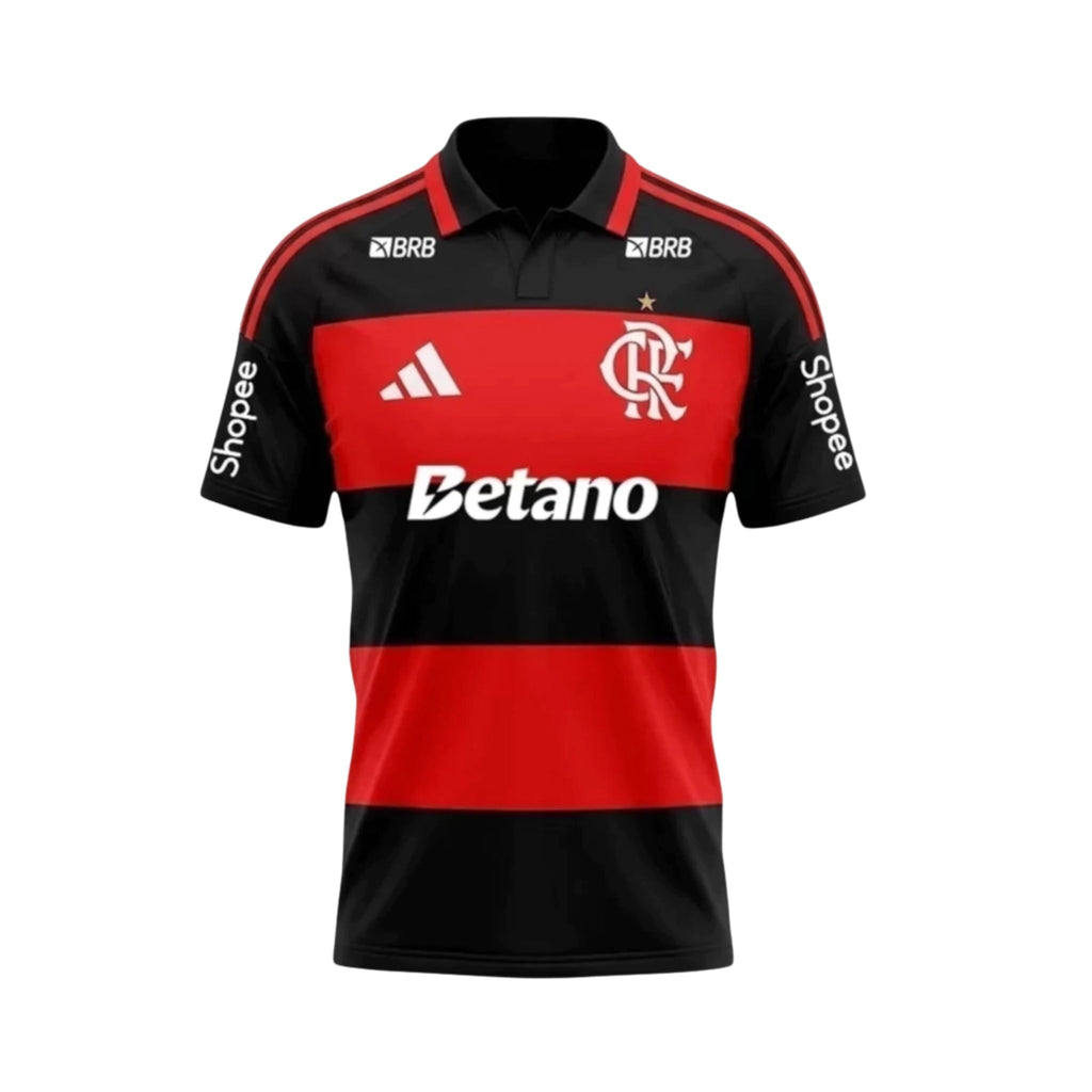 Flamengo Home 26/27 - Todos os Patrocinadores