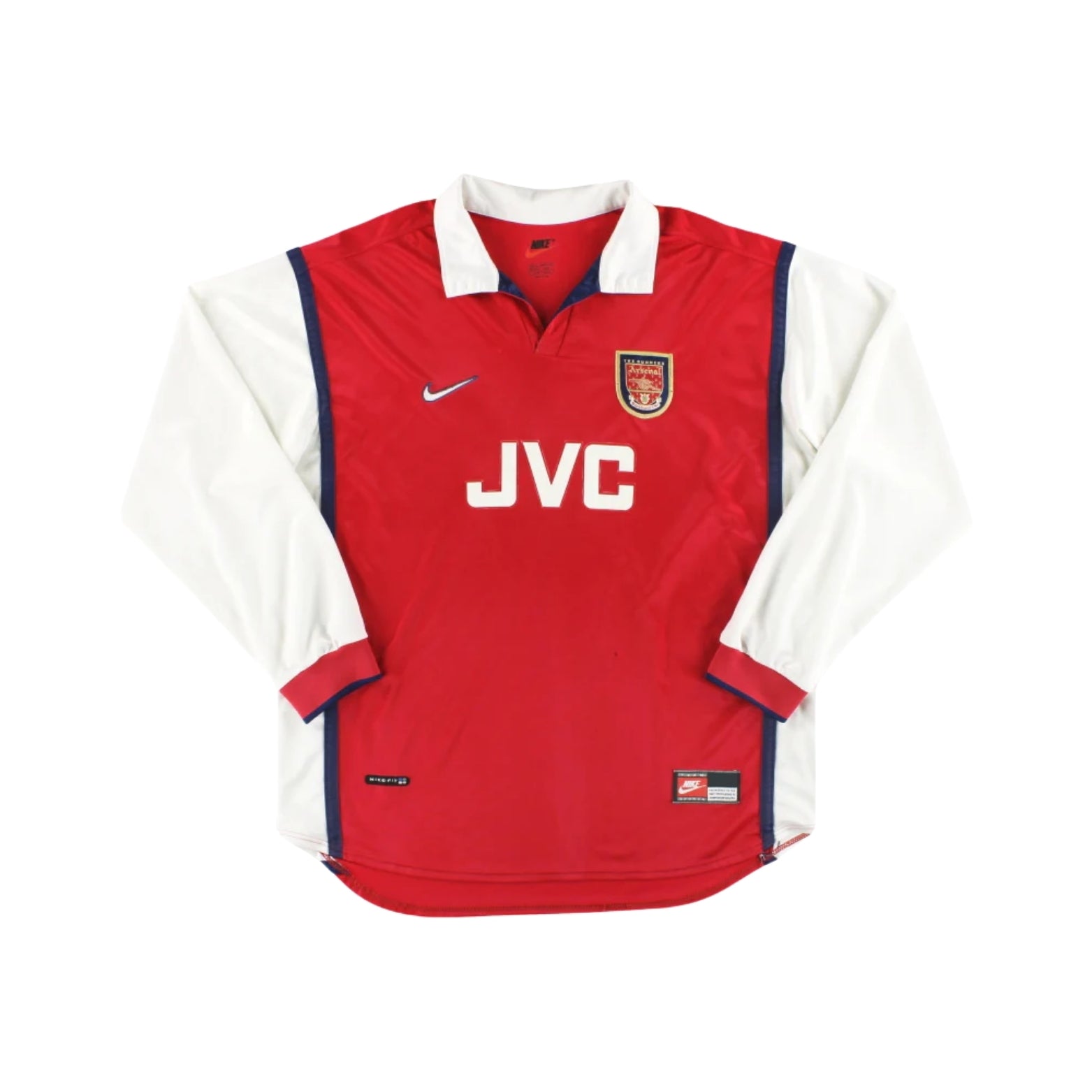 Arsenal Home 98/99 Football jersey - Arsenal Domicile 98/99 - Manches Longues