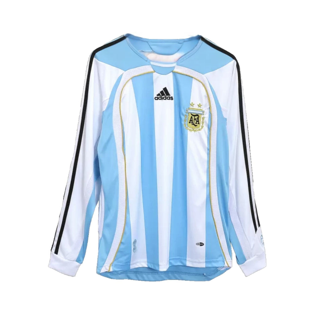 Argentina Home 06/07 Football jersey - Argentine Domicile 06/07 - Manches Longues