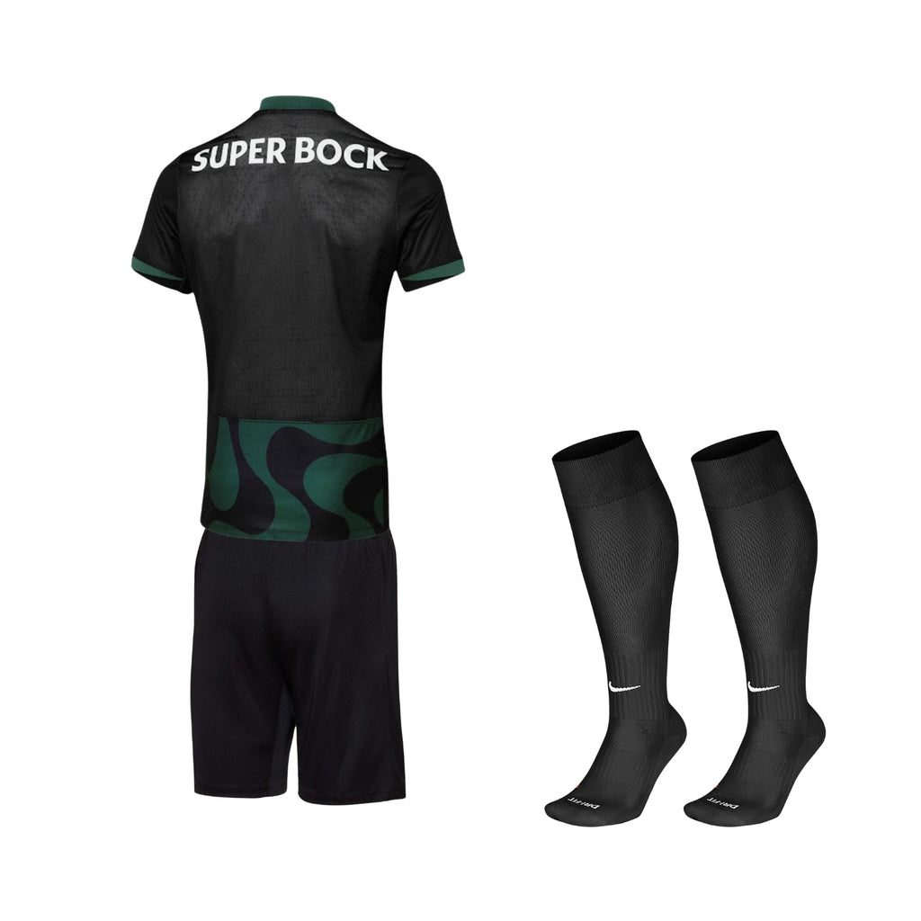 Sporting Away 25/26 Football jersey - Kit - Sporting Extérieur Black 25/26