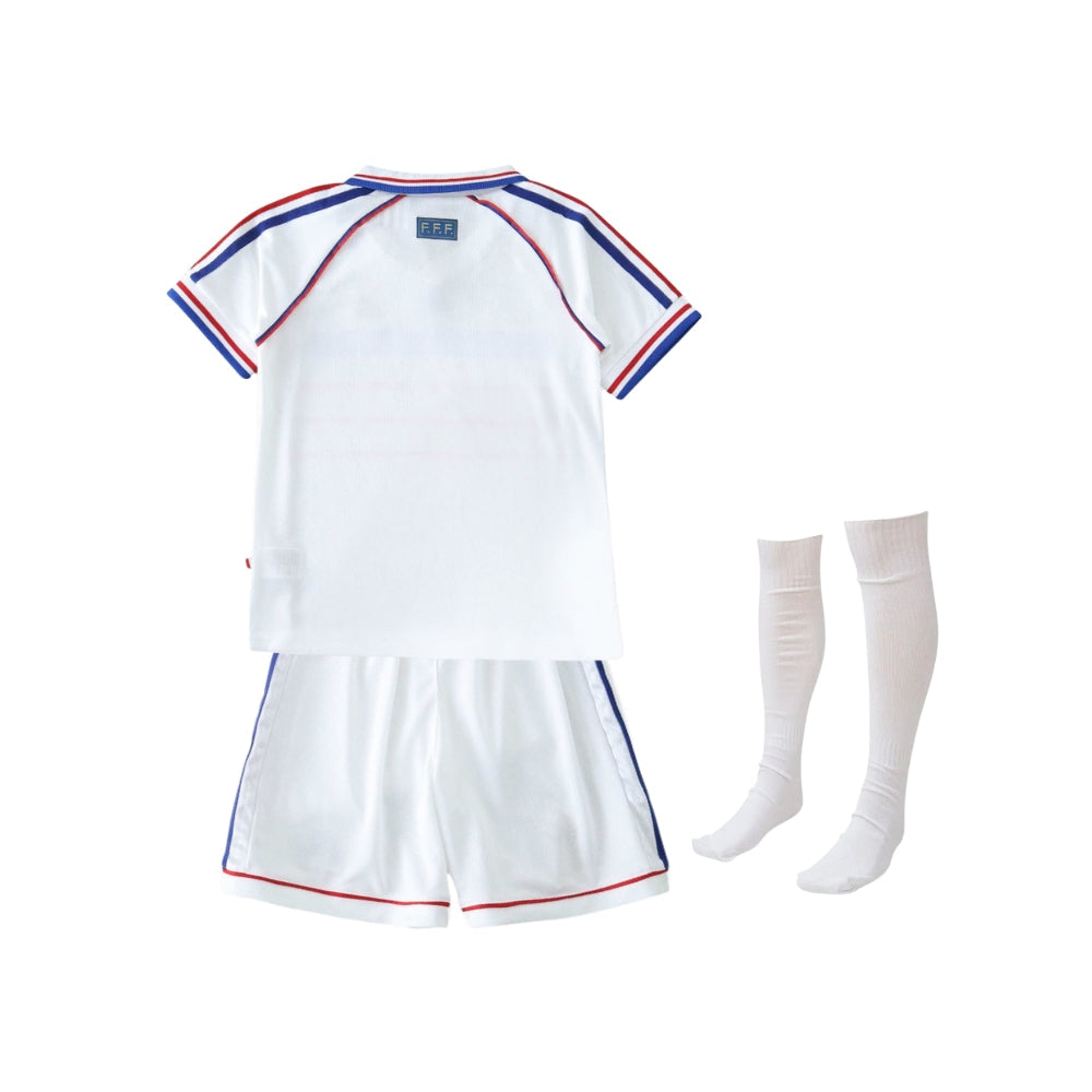 France Away Retro Football jersey - Kit - France Extérieur 98 - Mundial 1998