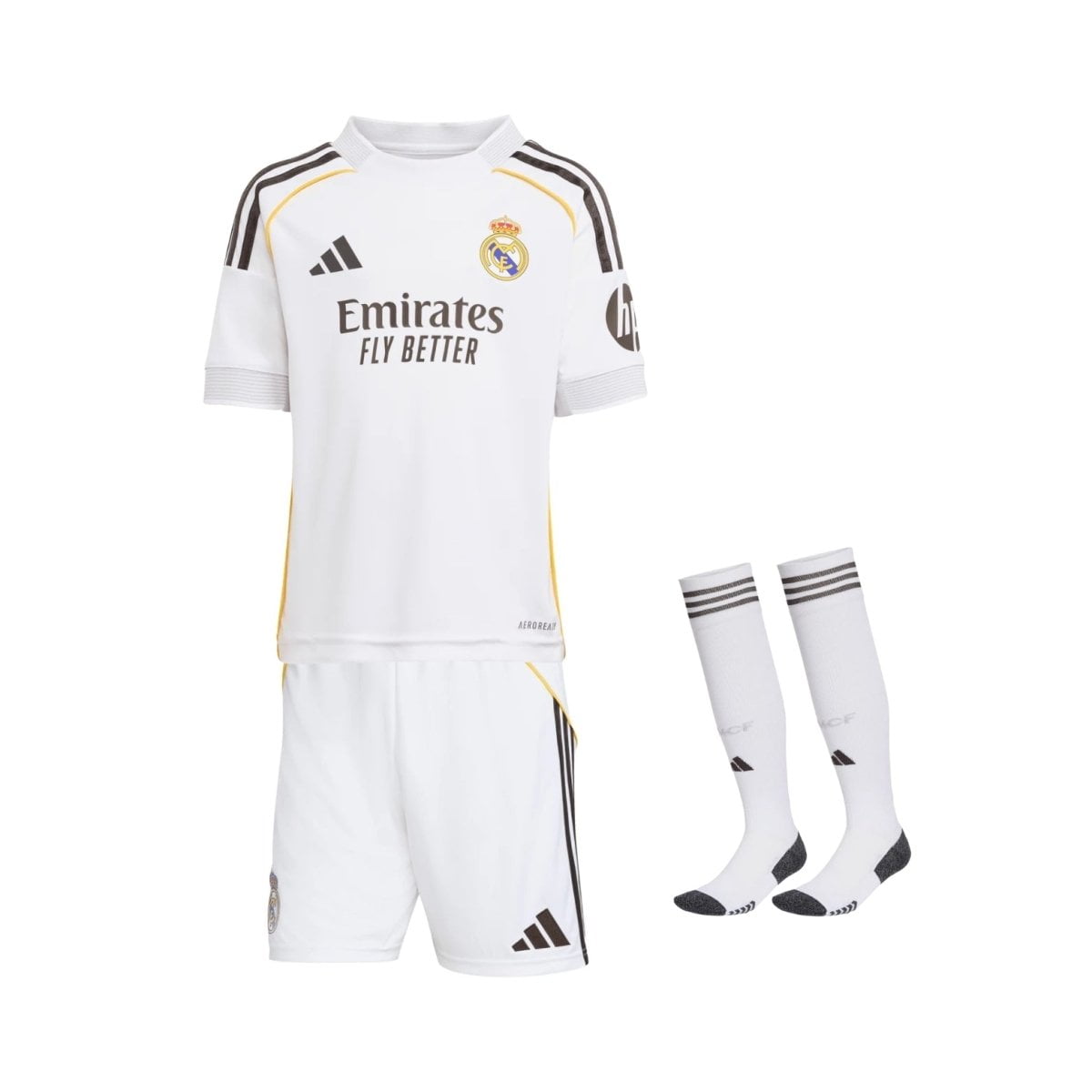 Real madrid Home 25/26 Football jersey - Kit de Criança  - Real Madrid Principal 25/26