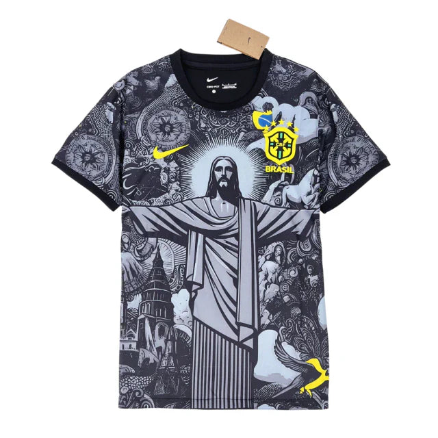 Brazil Retro Football jersey - Brasil Edição Cristo Redentor 2024-2025