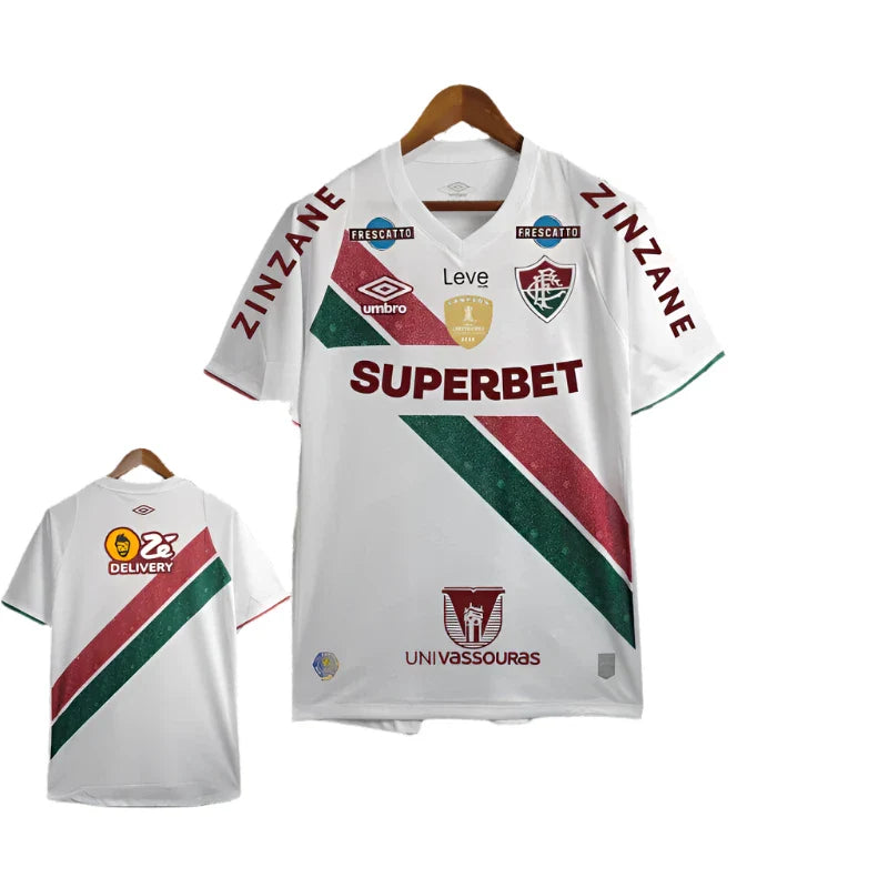 Fluminense Away 24/25 - Todos os Patrocinadores + Símbolo de campeão da Libertadores